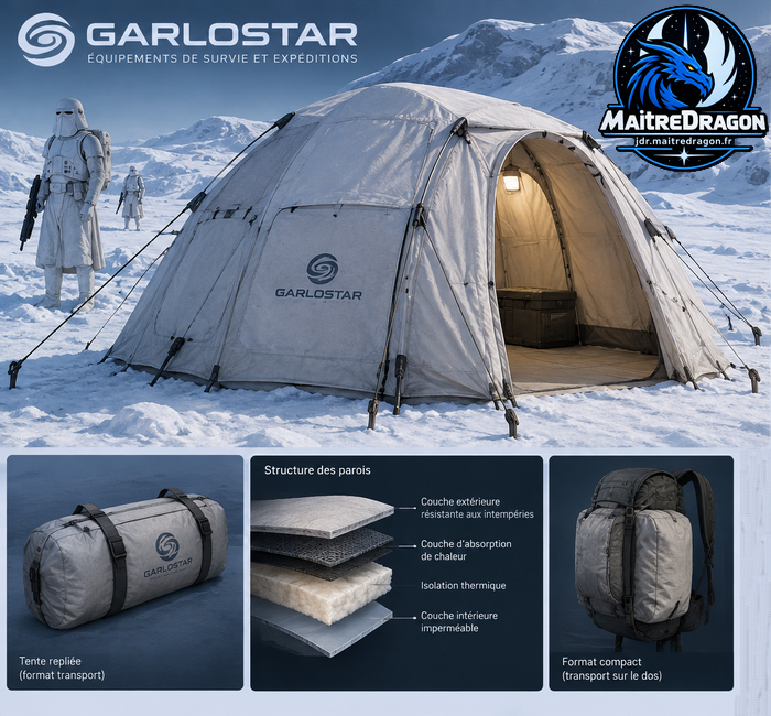 Tente à absorption de chaleur Garlostar Tente à absorption de chaleur Garlostar